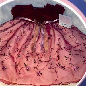 BonnieBaby 2-Piece Velvet Dress 24 Months